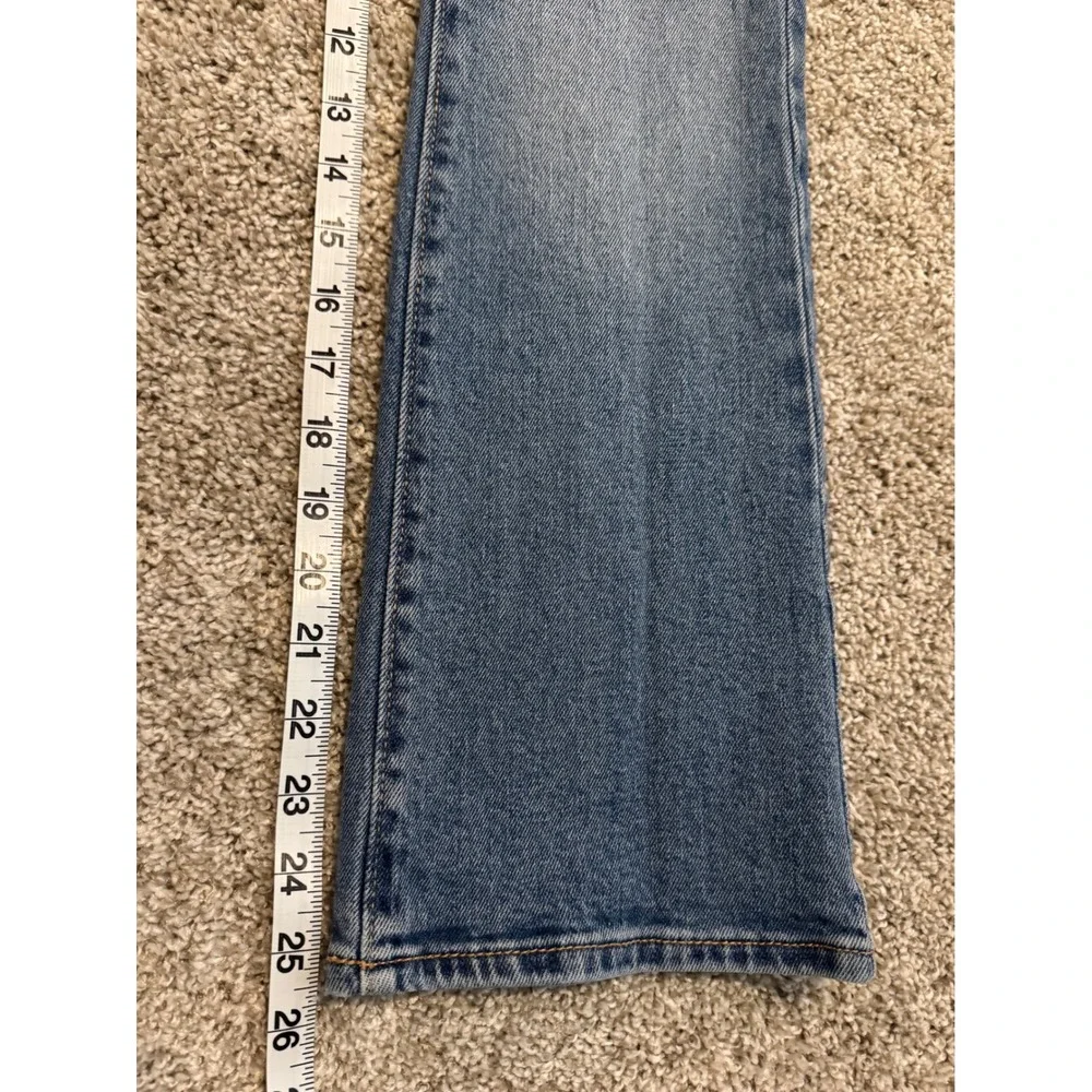 Old Navy Girls High Rise Flare Denim Jeans Size 12 Light Blue Wash